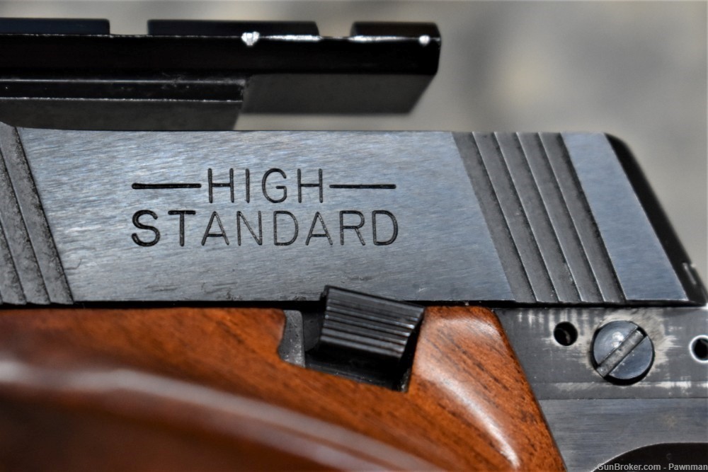 High Standard Supermatic Citation in 22LR  Model 107 Military  made 1973-img-4