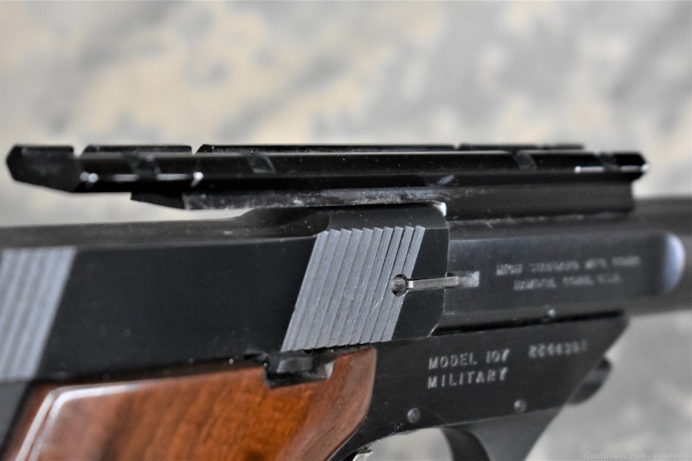 High Standard Supermatic Citation in 22LR  Model 107 Military  made 1973-img-7