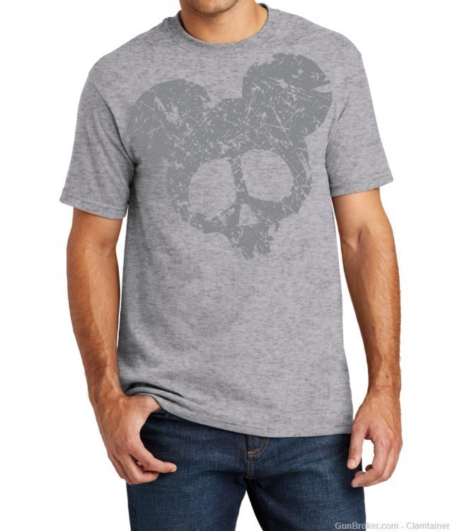 DoomBox Distressed T-Shirt Gray-Med-img-0