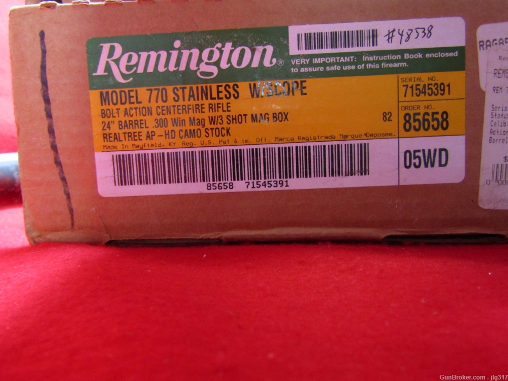 Remington 770 300 Win Mag Bolt Action Rifle Bushnell Scope-img-19