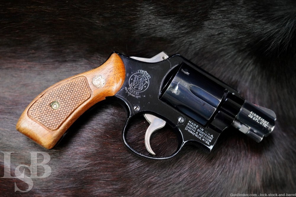 Smith & Wesson S&W Model 12-2 M&P Airweight .38 SPL 2" DAO Revolver 1974-img-0