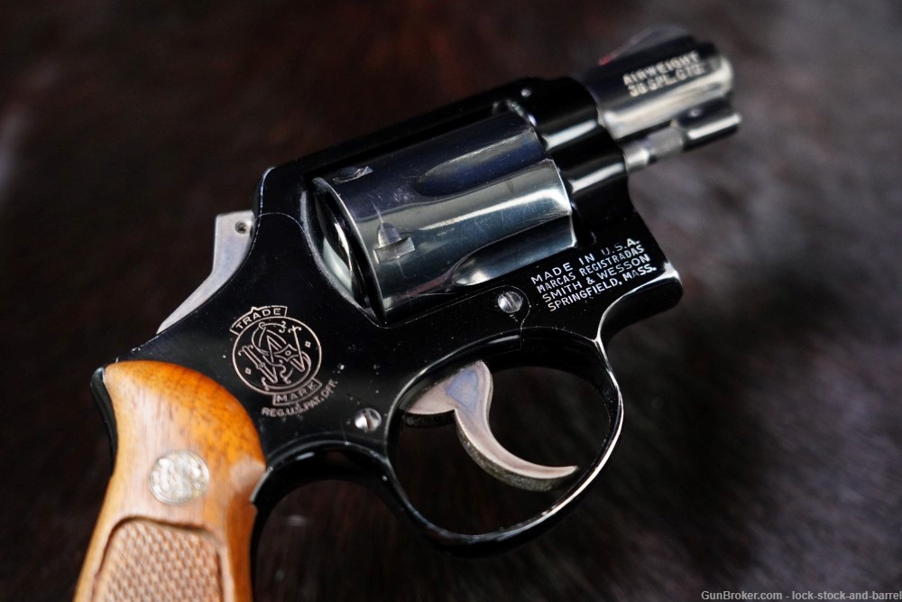 Smith & Wesson S&W Model 12-2 M&P Airweight .38 SPL 2" DAO Revolver 1974-img-6