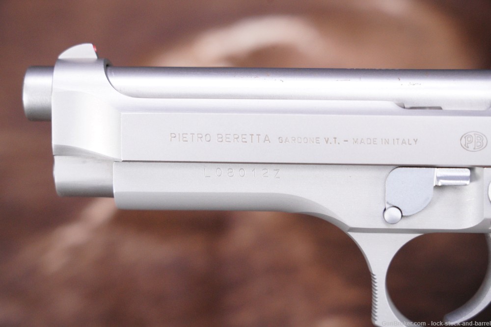 Beretta Model 92FS Inox 92 FS Stainless 9mm 4.9" DA SA Semi-Auto Pistol -img-11