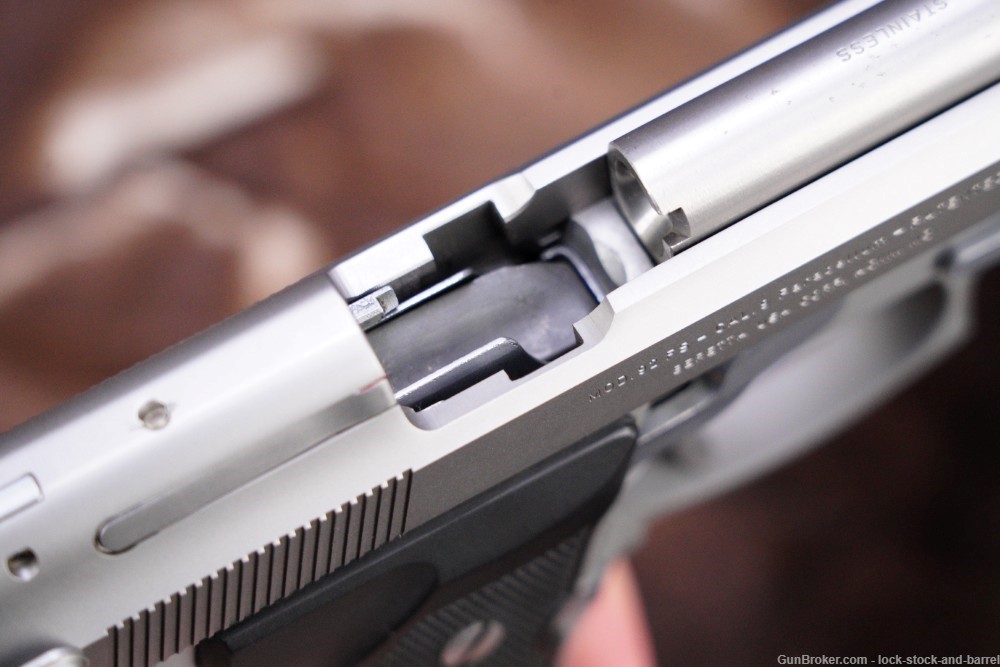 Beretta Model 92FS Inox 92 FS Stainless 9mm 4.9" DA SA Semi-Auto Pistol -img-14
