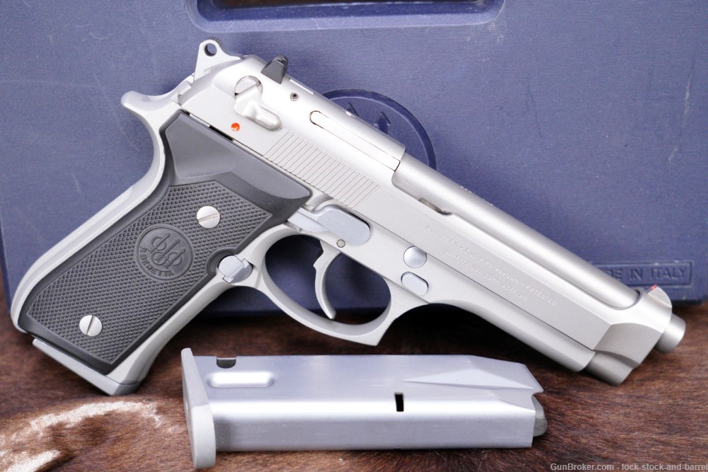 Beretta Model 92FS Inox 92 FS Stainless 9mm 4.9" DA SA Semi-Auto Pistol -img-2