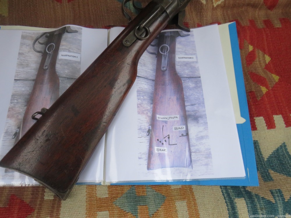 ORIGINAL 1865 SPENCER CARBINE - INDIAN OWNED GUN -AT LITTLE BIG HORN BATTLE-img-27