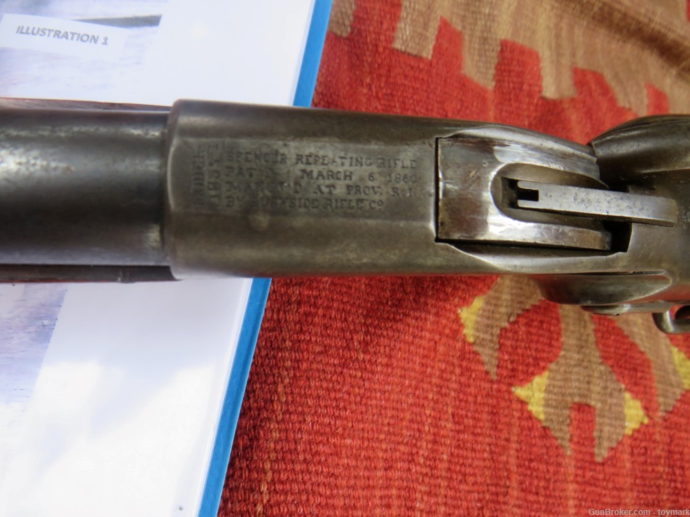 ORIGINAL 1865 SPENCER CARBINE - INDIAN OWNED GUN -AT LITTLE BIG HORN BATTLE-img-15
