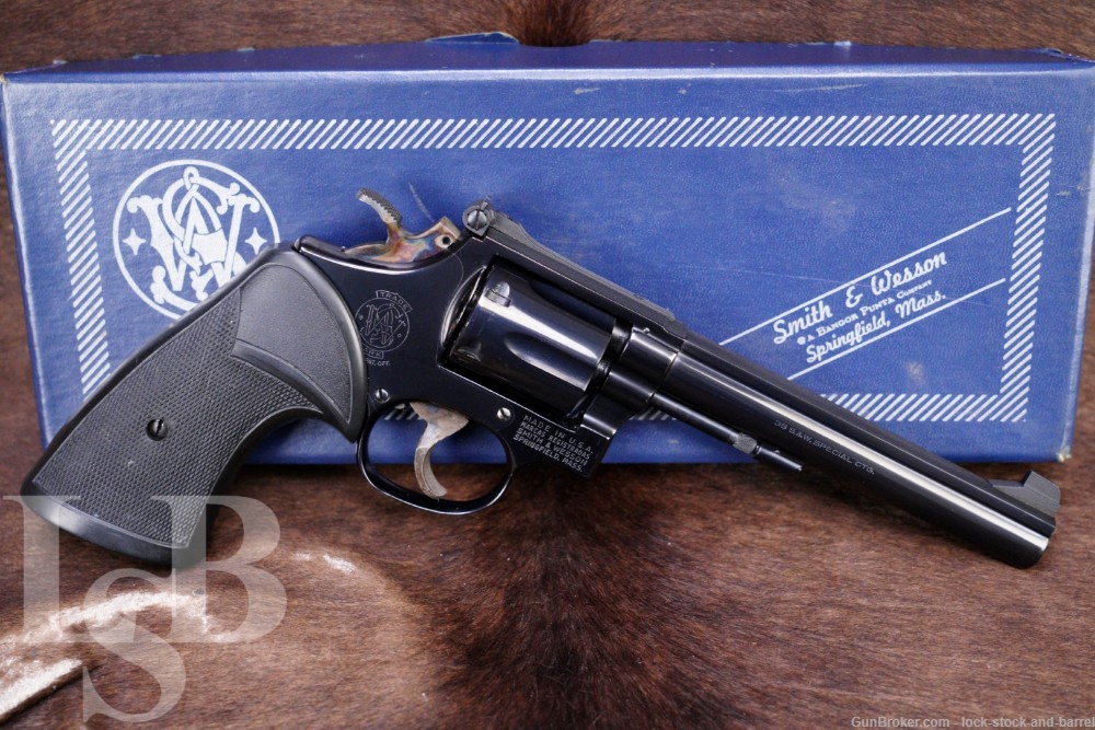 Smith & Wesson S&W Model 14-4 .38 Spl 6" Single Action Only Revolver 1977-img-0