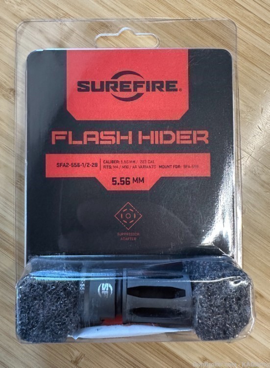 Surefire Flash Hider SFA2 5.56mm SFA2-556-1/2-28 1/2"-28 tpi 1.90" OAL SFA2-img-1