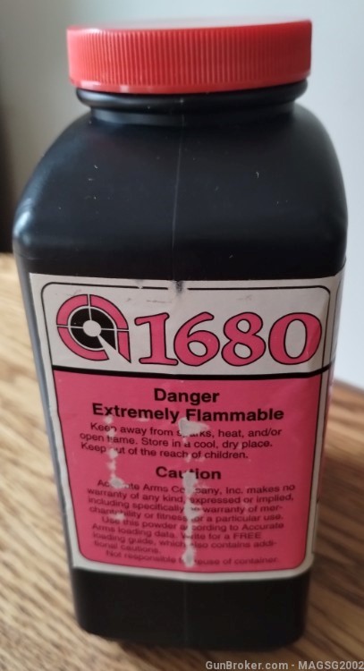 Vintage Accurate 1680 Smokeless Powder NOS 1 LB-img-1