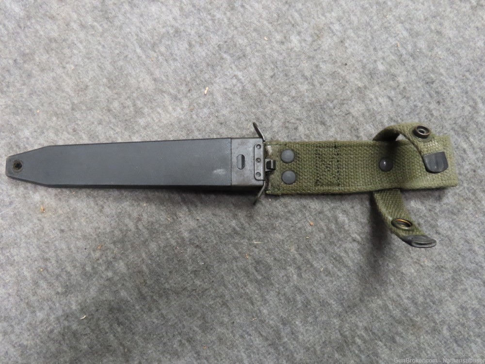 WEST GERMAN HK G3 BAYONET WITH SCABBARD-13 GROOVE-NICE CONDITION-img-11