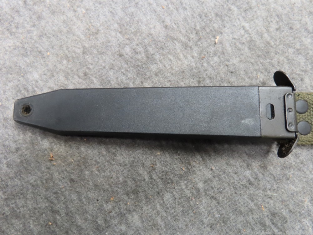 WEST GERMAN HK G3 BAYONET WITH SCABBARD-13 GROOVE-NICE CONDITION-img-13