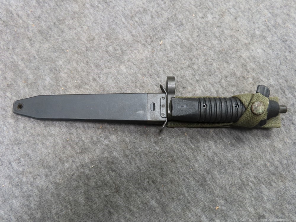 WEST GERMAN HK G3 BAYONET WITH SCABBARD-13 GROOVE-NICE CONDITION-img-19