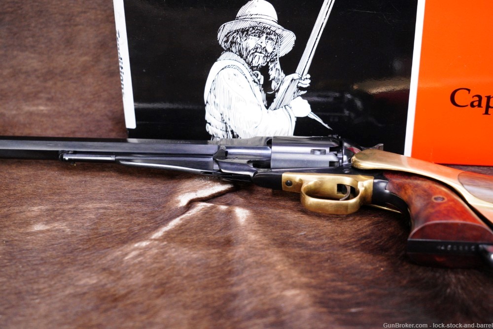 Pietta 1858 Remington Bison .44 12” Percussion Revolver & Stock ATF Antique-img-13