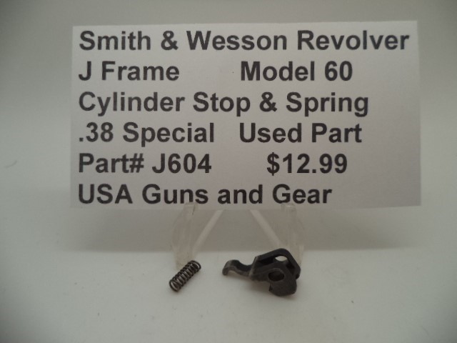 J604 Smith & Wesson J Frame Model 60 Cylinder Stop & Spring-img-0