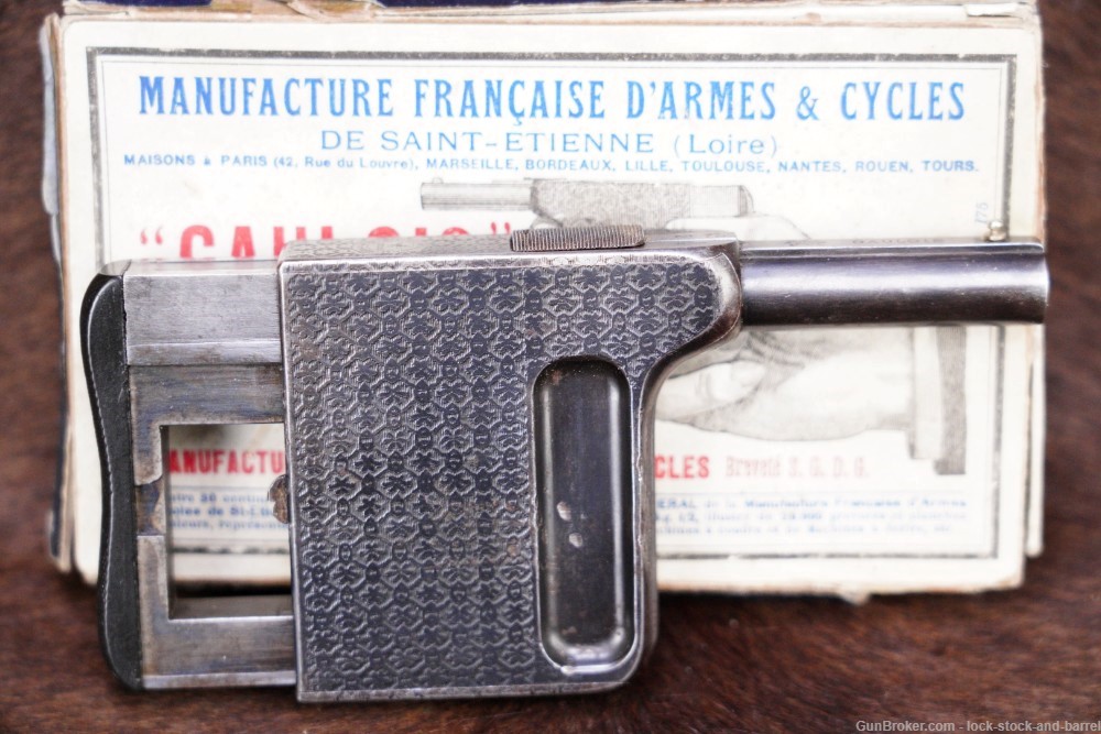 ManuFrance Gaulois No. 2 8mm Turbiaux Palm-Pistol, 1897-1910 ATF Antique-img-2