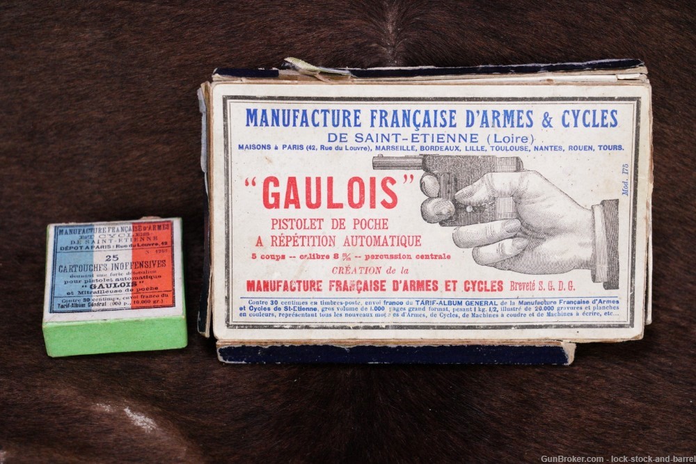 ManuFrance Gaulois No. 2 8mm Turbiaux Palm-Pistol, 1897-1910 ATF Antique-img-14