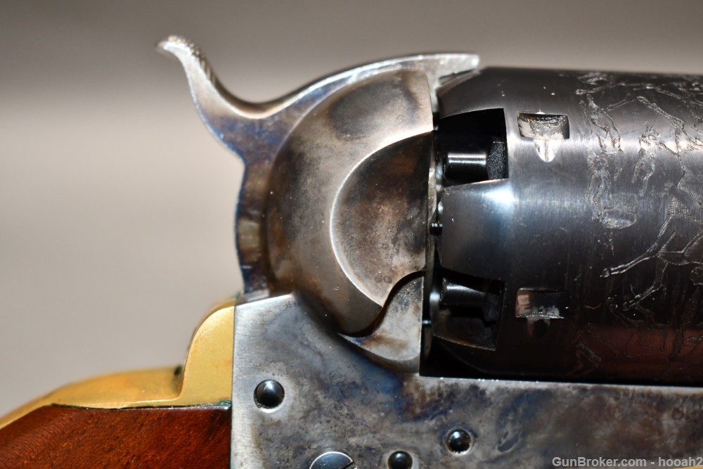 Uberti 3rd Model Dragoon Percussion Revolver 44 Cal W Box Spare Cylinder-img-4
