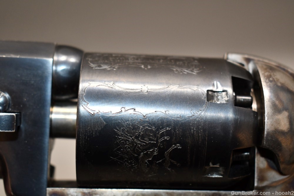 Uberti 3rd Model Dragoon Percussion Revolver 44 Cal W Box Spare Cylinder-img-14