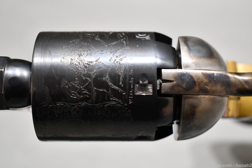 Uberti 3rd Model Dragoon Percussion Revolver 44 Cal W Box Spare Cylinder-img-21