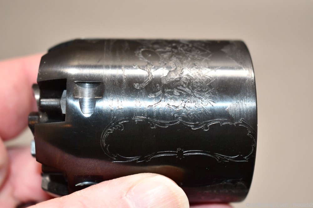 Uberti 3rd Model Dragoon Percussion Revolver 44 Cal W Box Spare Cylinder-img-42
