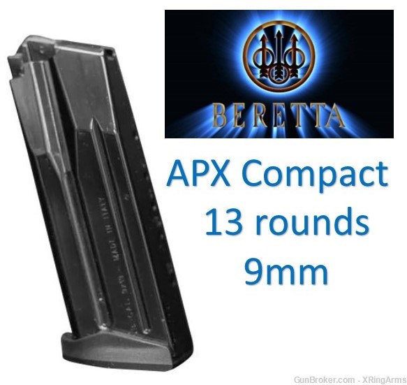 Beretta APX Compact 9mm magazine 13 rounds new -img-0
