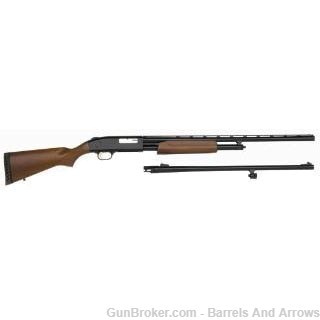 Mossberg 54282 500 Hunting Combos Pump Shotgun 20 GA, RH, 24/26 in, Blue-img-0