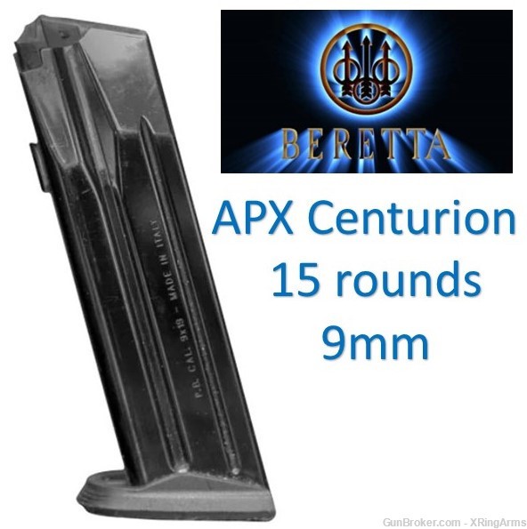 Beretta APX Centurion 9mm magazine 15 rounds new -img-0