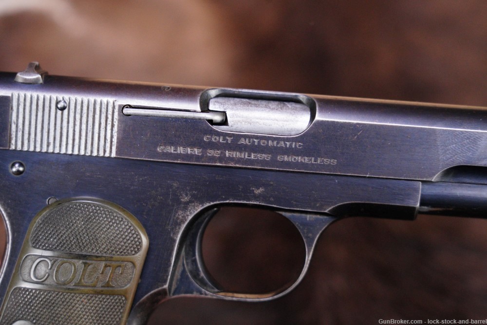 Colt Model 1903 Pocket Hammerless .32 ACP Semi Auto Pistol, 1919 C&R-img-11