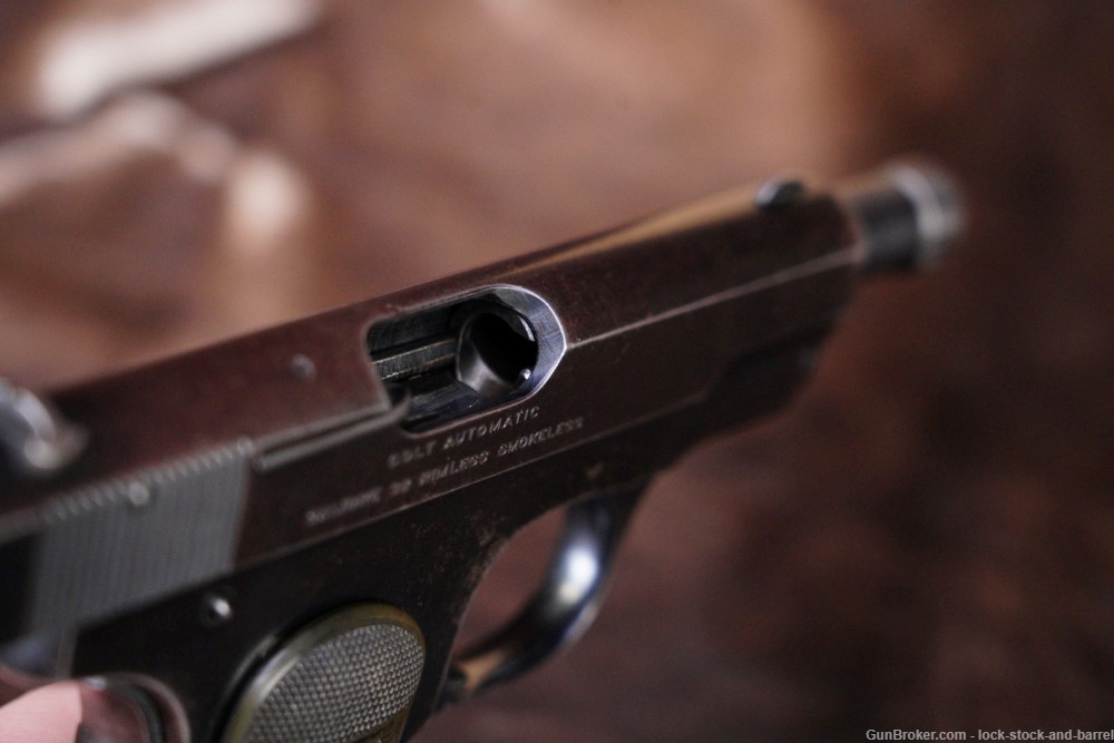 Colt Model 1903 Pocket Hammerless .32 ACP Semi Auto Pistol, 1919 C&R-img-16