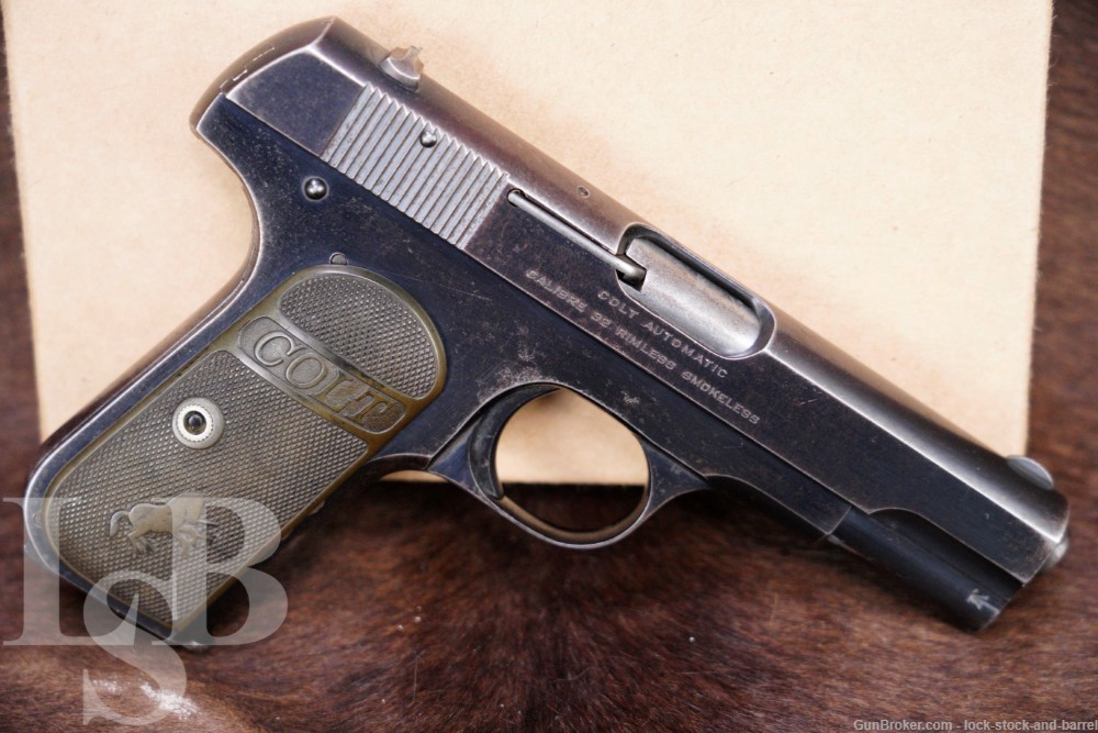 Colt Model 1903 Pocket Hammerless .32 ACP Semi Auto Pistol, 1919 C&R-img-0