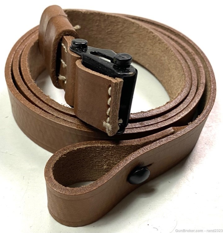 WWII GERMAN MP38 MP40 LEATHER CARRY SLING-img-0