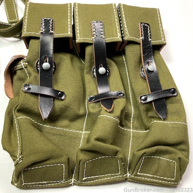WWII GERMAN MP44 AMMO POUCHES-OLIVE-img-1