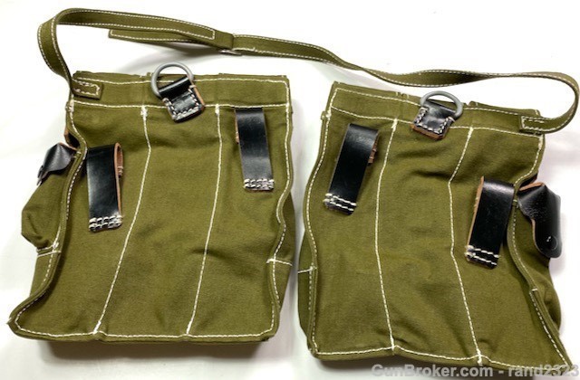WWII GERMAN MP44 AMMO POUCHES-OLIVE-img-3