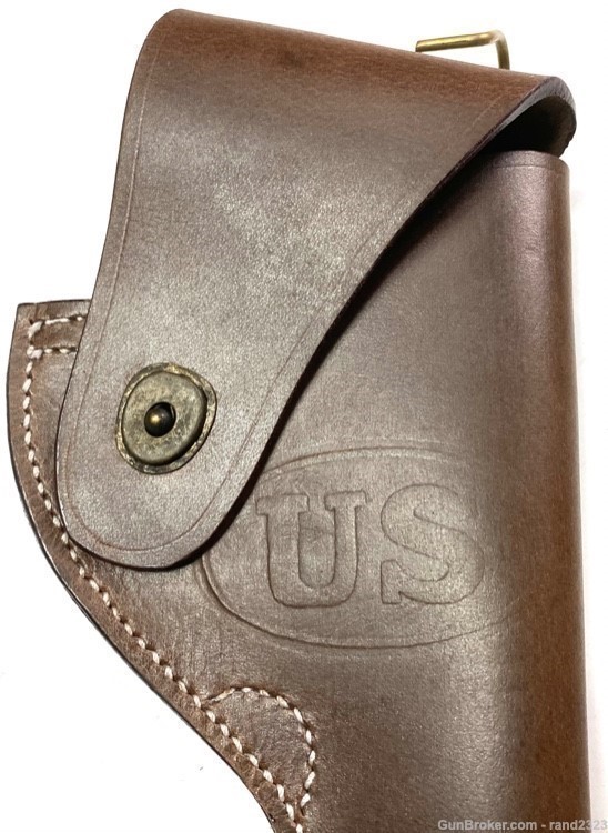 WWII US ARMY S&W VICTORY .38 PISTOL BELT HOLSTER-OILED-img-3