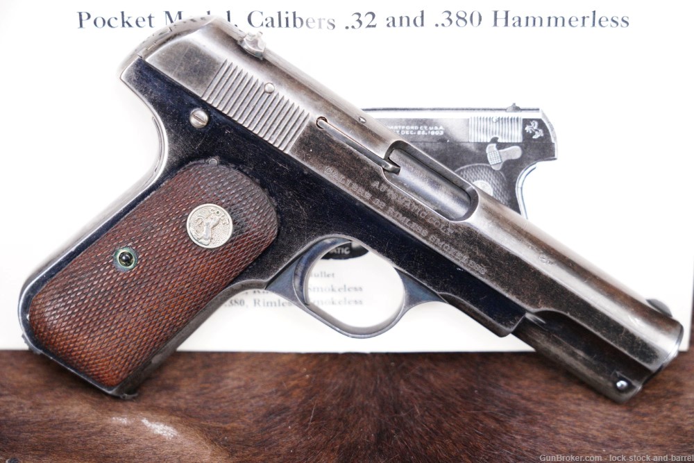 Colt 1903 Pocket Hammerless Type I .32 ACP Semi-Automatic Pistol, 1906 C&R-img-2
