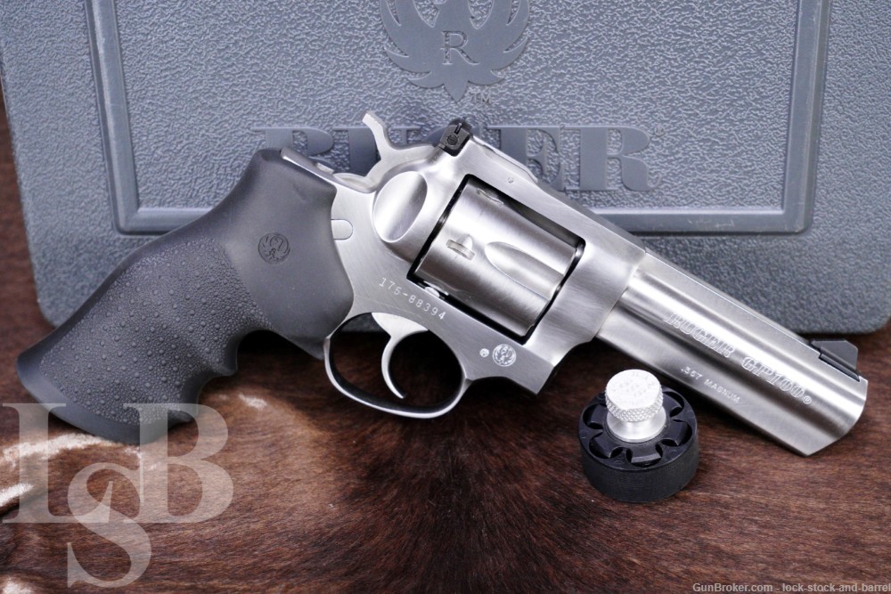 Ruger GP100 Model 01705 .357 MAG 4.2” SA/DA Stainless Revolver & Box 2010-img-0