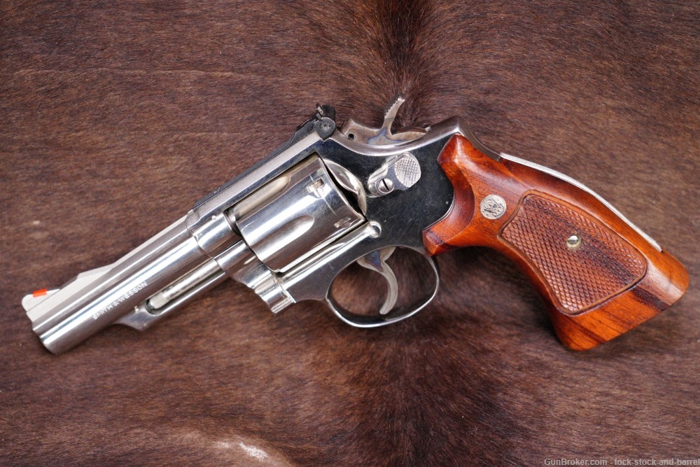 Smith & Wesson S&W Model 19-3 .357 mag 4" DA/SA Nickel Revolver 1974-img-3