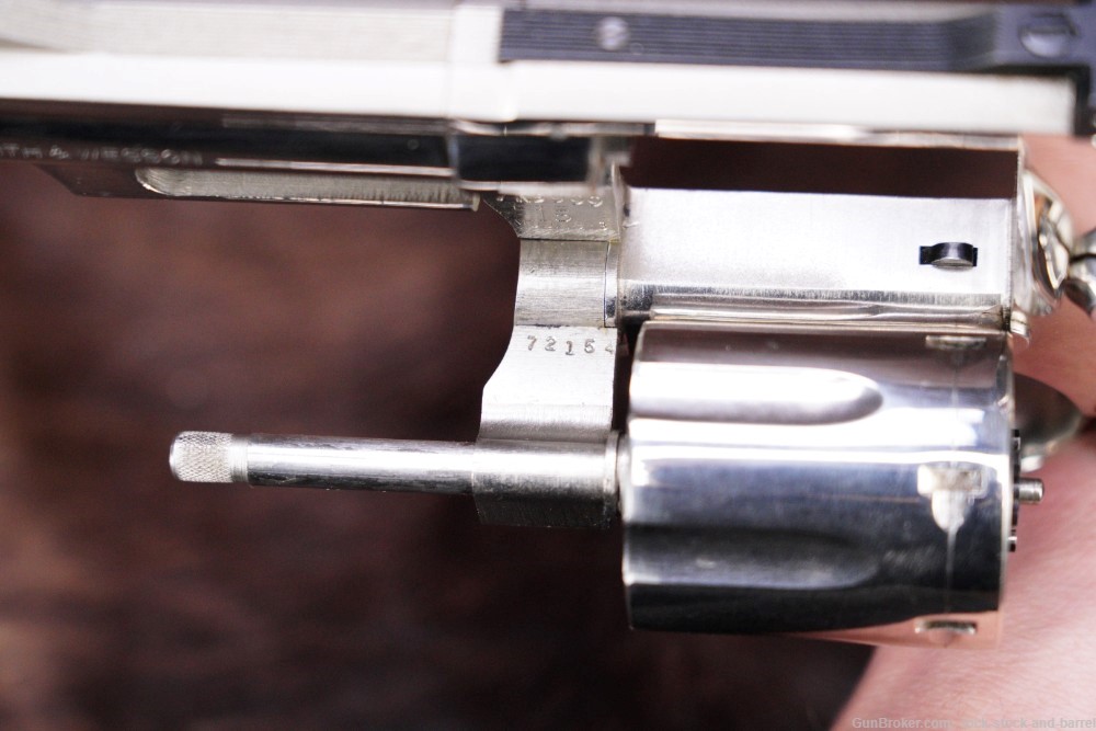 Smith & Wesson S&W Model 19-3 .357 mag 4" DA/SA Nickel Revolver 1974-img-14