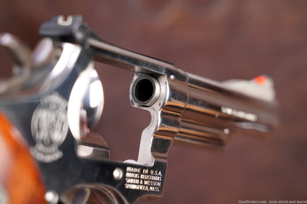 Smith & Wesson S&W Model 19-3 .357 mag 4" DA/SA Nickel Revolver 1974-img-17