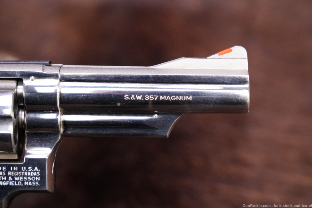 Smith & Wesson S&W Model 19-3 .357 mag 4" DA/SA Nickel Revolver 1974-img-10