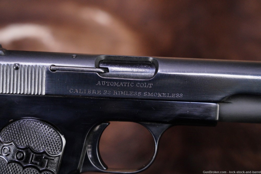 Colt 1903 Pocket Hammerless Type I .32 ACP Semi-Automatic Pistol, 1906 C&R-img-9