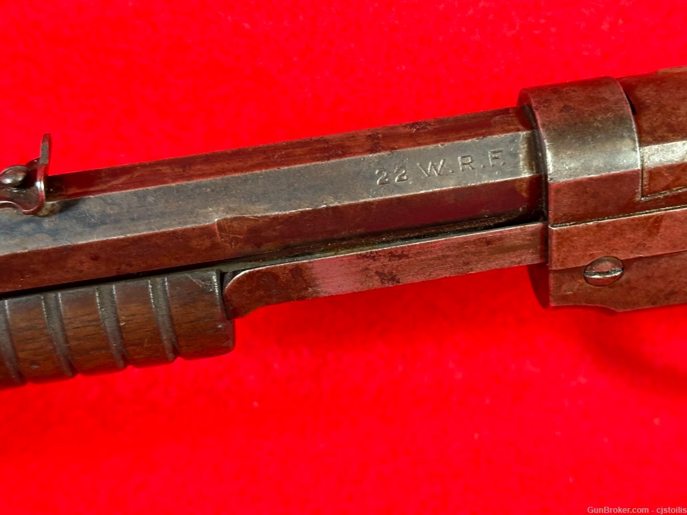 Winchester Model 1890 22 WRF Rimfire Pump Rifle - Has 22 Magnum Sleeve-img-3