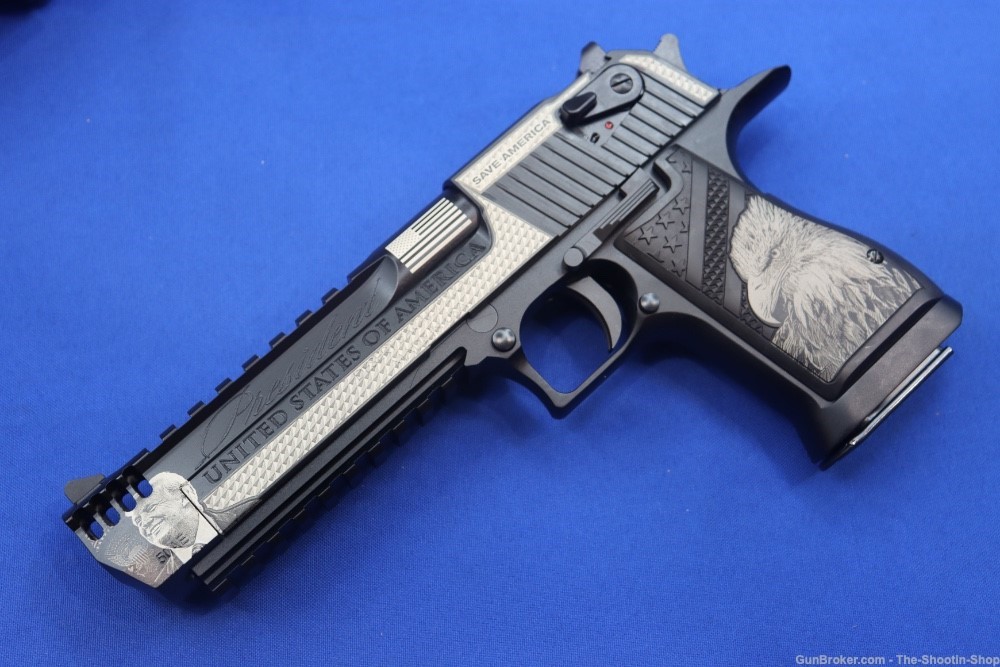 Magnum Research DESERT EAGLE 50AE Pistol DONALD TRUMP Engraved Limited LE -img-36