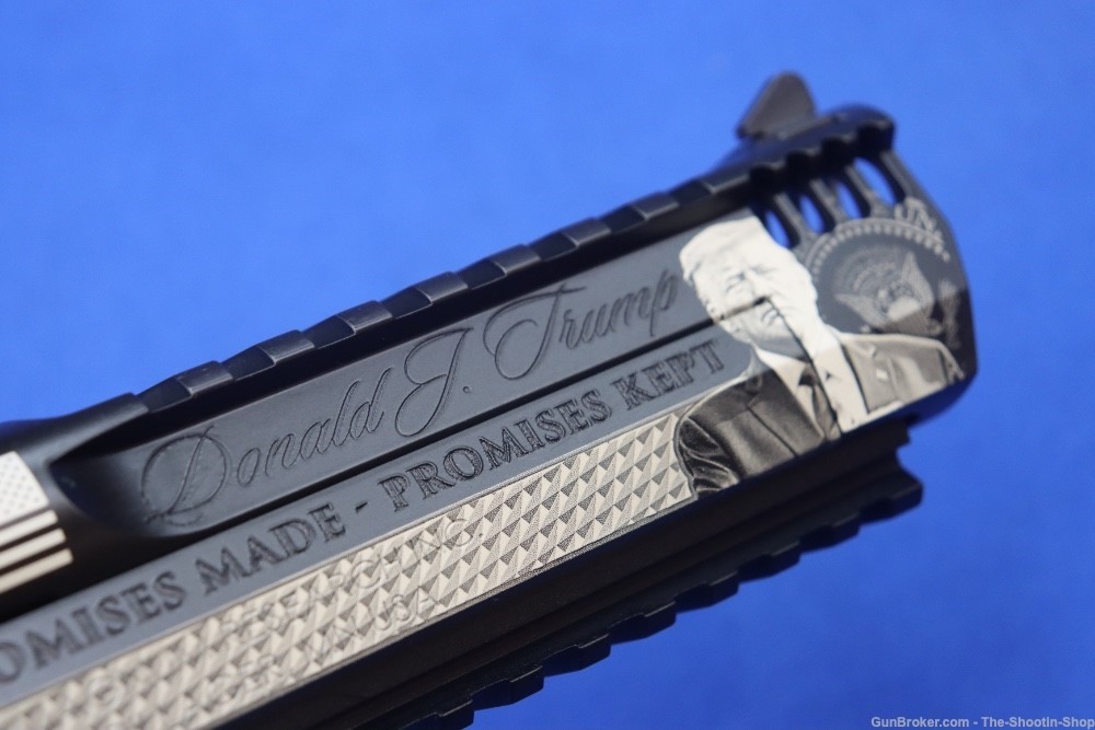 Magnum Research DESERT EAGLE 50AE Pistol DONALD TRUMP Engraved Limited LE -img-26
