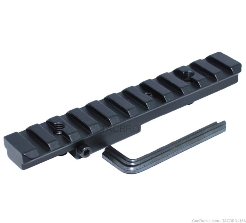 TACBRO Black Anodized Aluminum Mosin Nagant M44 M91/30 M38 Top Scope Short -img-0