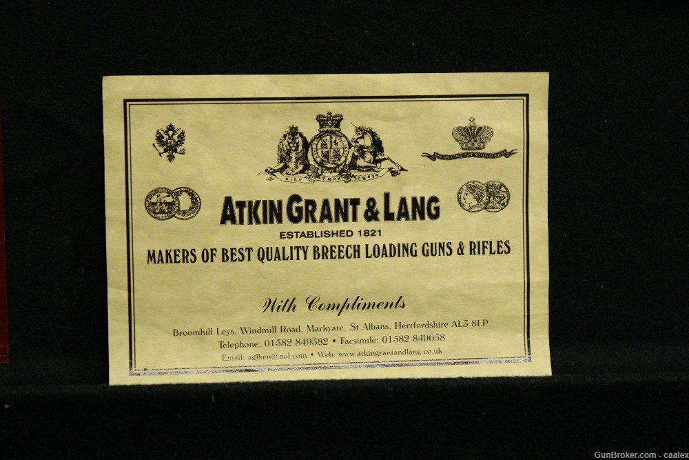 Henry Atkin, Grant & Lang MATCHED PAIR in Motor Case (12GA SxS Pre-WW1)-img-1