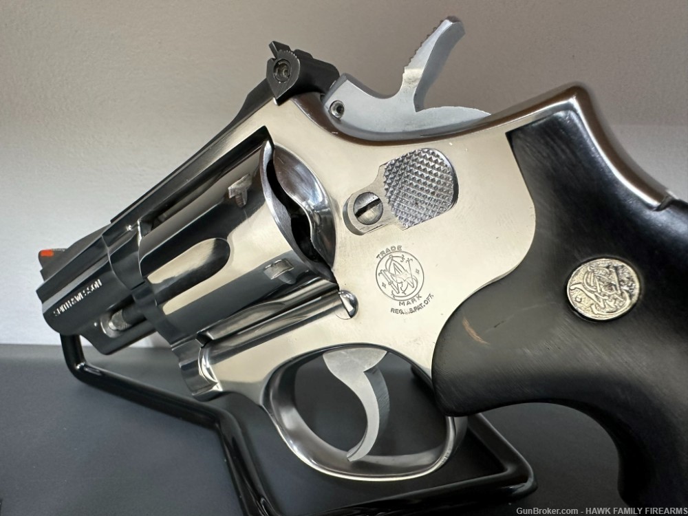 SMITH & WESSON 66-1 HIGH POLISHED STAINLESS 357 COMBAT REVOLVER *STUNNING *-img-4