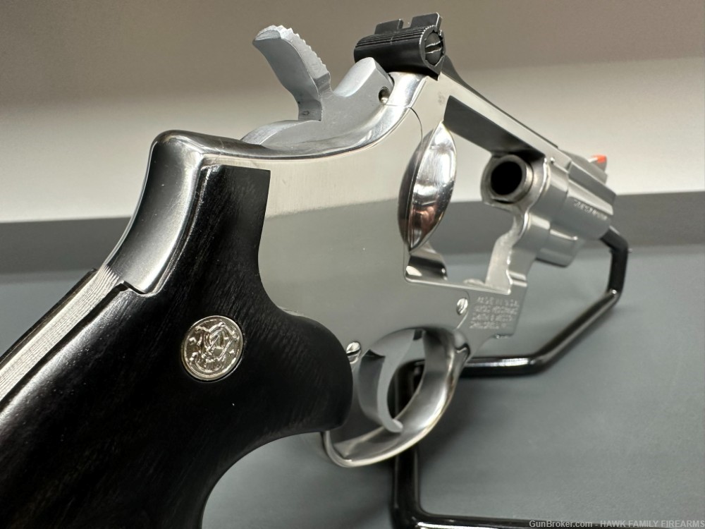 SMITH & WESSON 66-1 HIGH POLISHED STAINLESS 357 COMBAT REVOLVER *STUNNING *-img-12