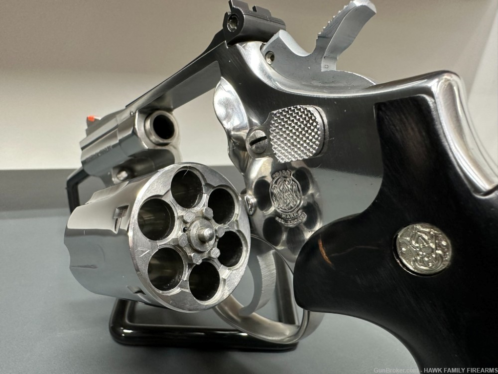 SMITH & WESSON 66-1 HIGH POLISHED STAINLESS 357 COMBAT REVOLVER *STUNNING *-img-11